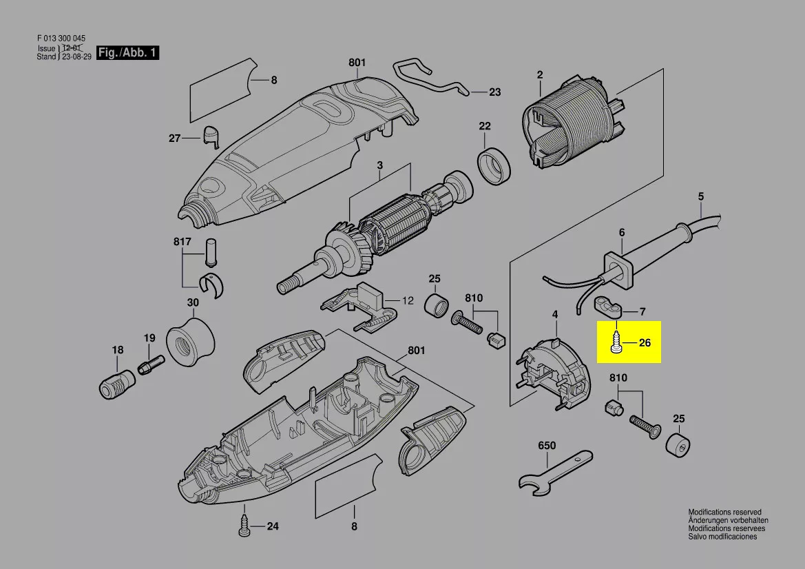 Vis réf. 2 610 315 386 Bosch